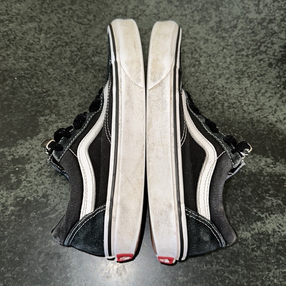Vans old skool skate shoe youth size 4.0 elastic shoelaces & magnetic closure - Picture 5 of 10